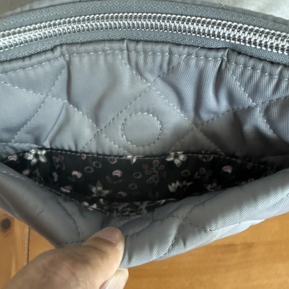 Vera Bradley Gray Quilted Crossbody Bag - NWOT